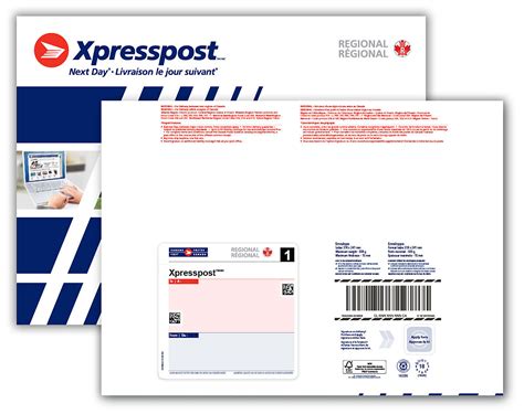 letter size envelope canada post